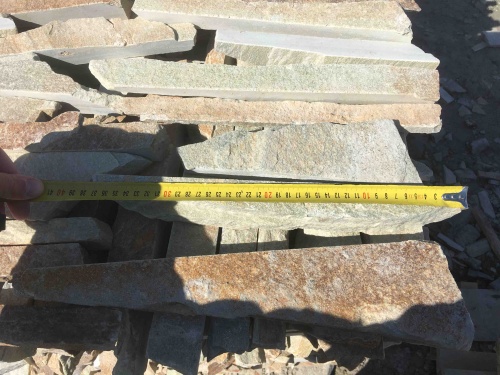 Горбушка златолит золотистый для облицовки купить в Алапаевске